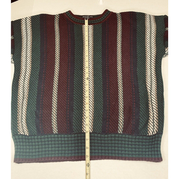 Gant Mens Pullover Sweater, Multicolored, Striped, 100% Cotton, Medium Preppy - Picture 9 of 12